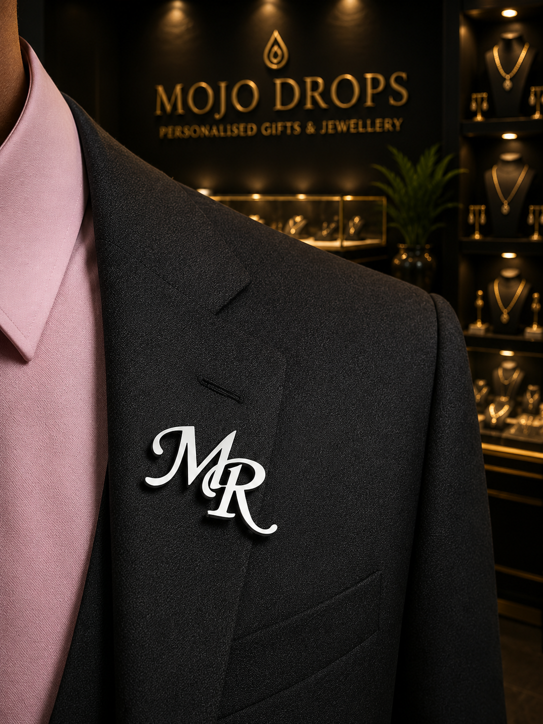 Gentleman’s Initial Signature Brooch
