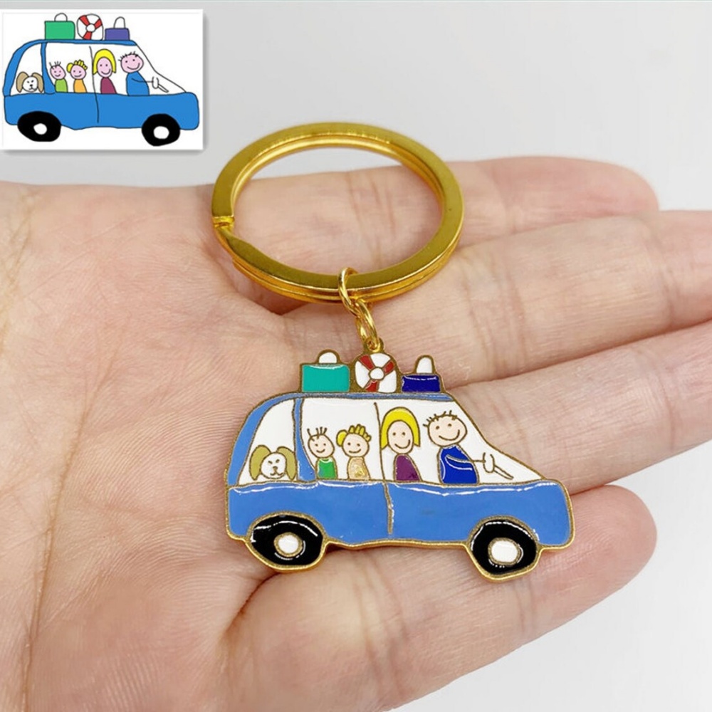MOJO DROPS Custom Cute Kids Drawing Keyring