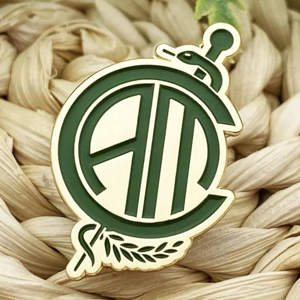 MOJO DROPS Custom Stainless Steel Your Logo Brooch