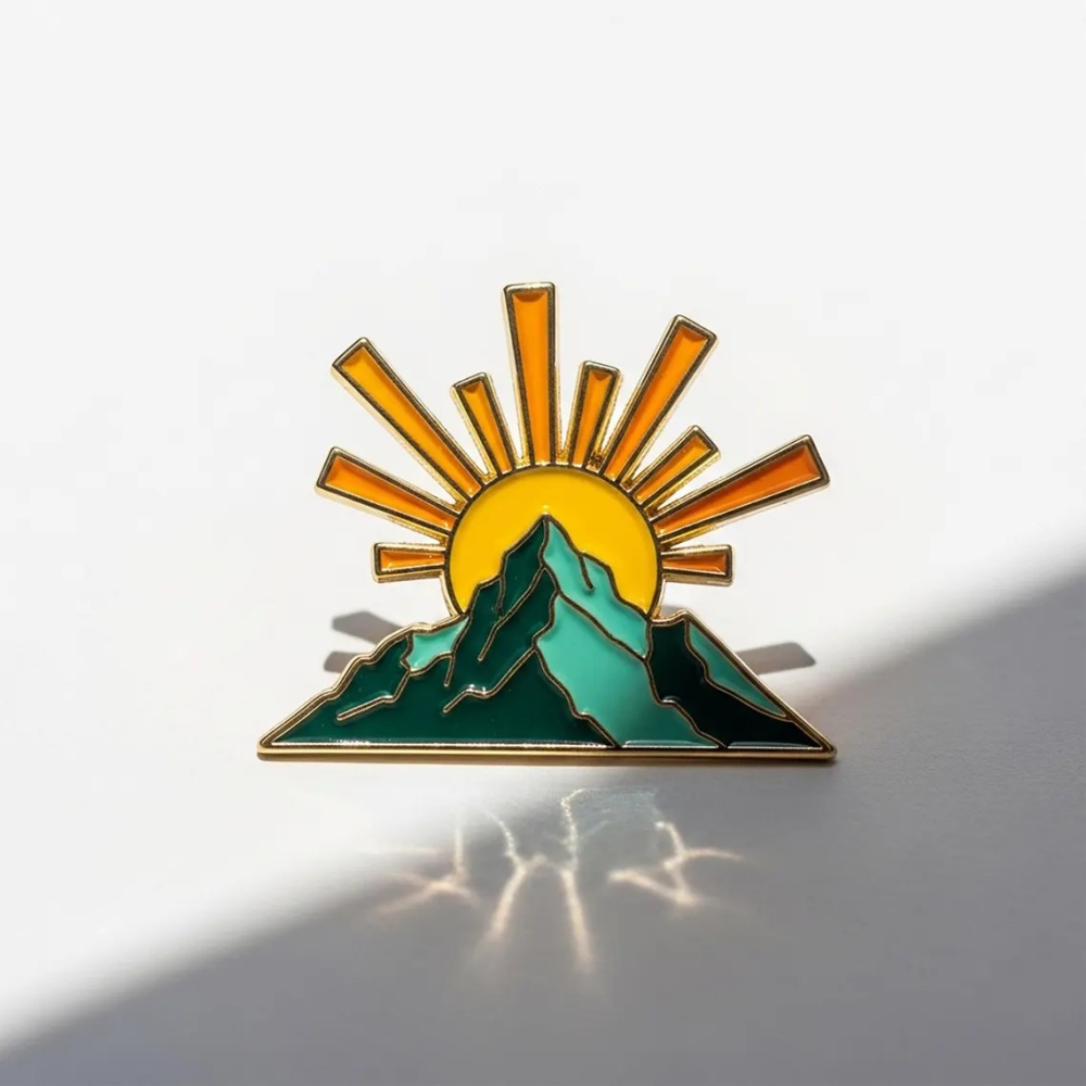 MOJO DROPS Custom Stainless Steel Your Logo Brooch