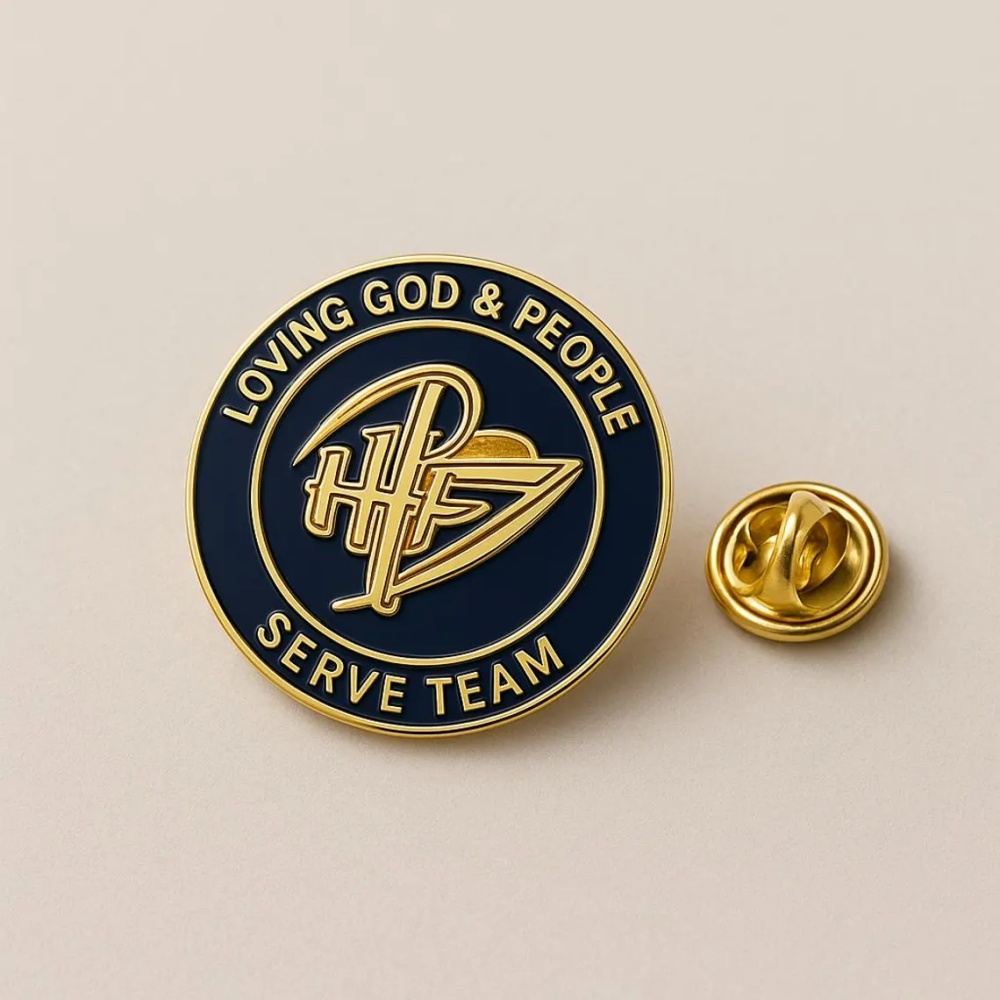 MOJO DROPS Custom Stainless Steel Your Logo Brooch