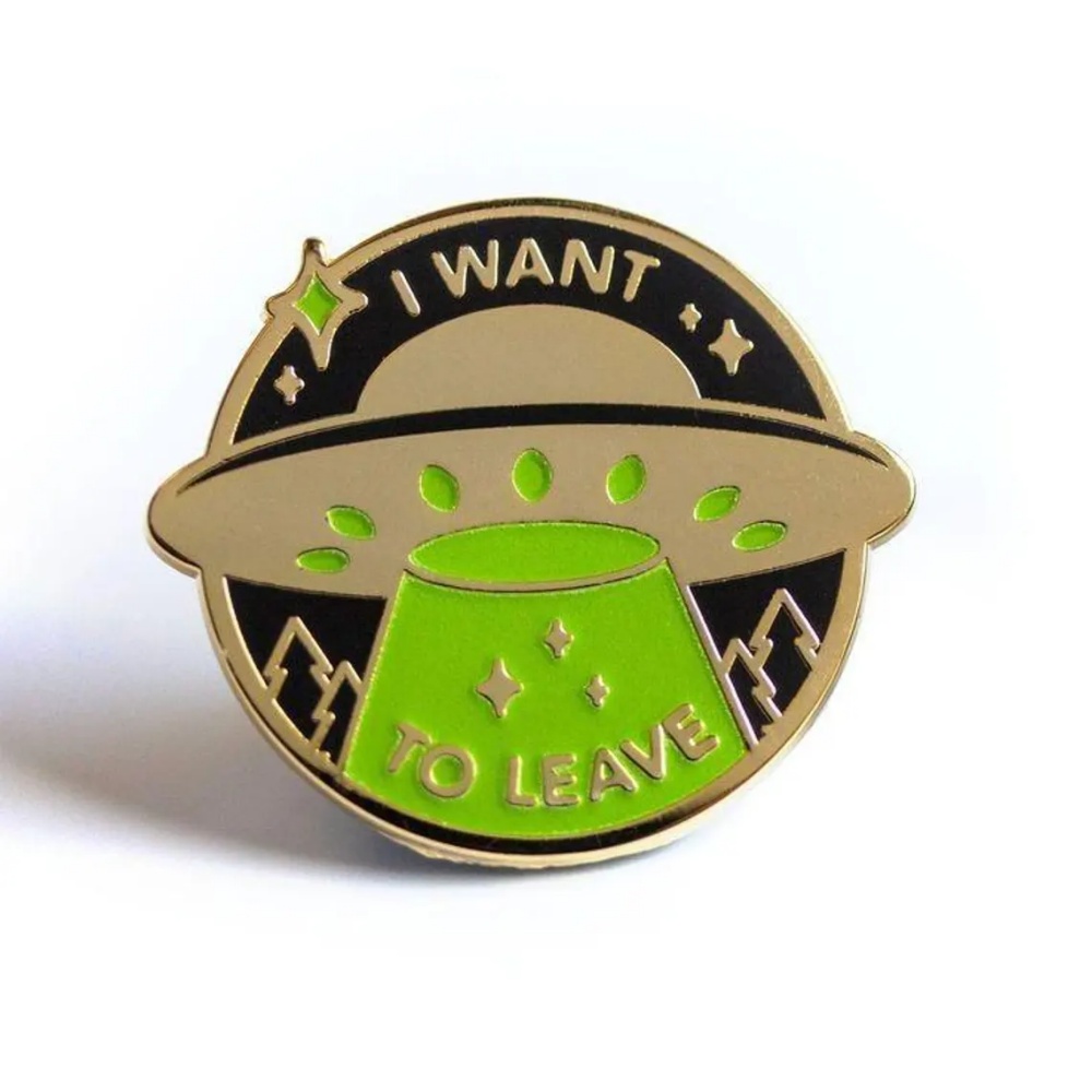 MOJO DROPS Custom Stainless Steel Your Logo Brooch