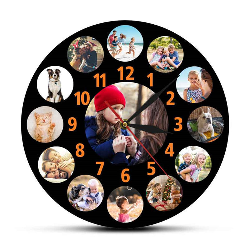MOJO DROPS Custom your photo wall clock