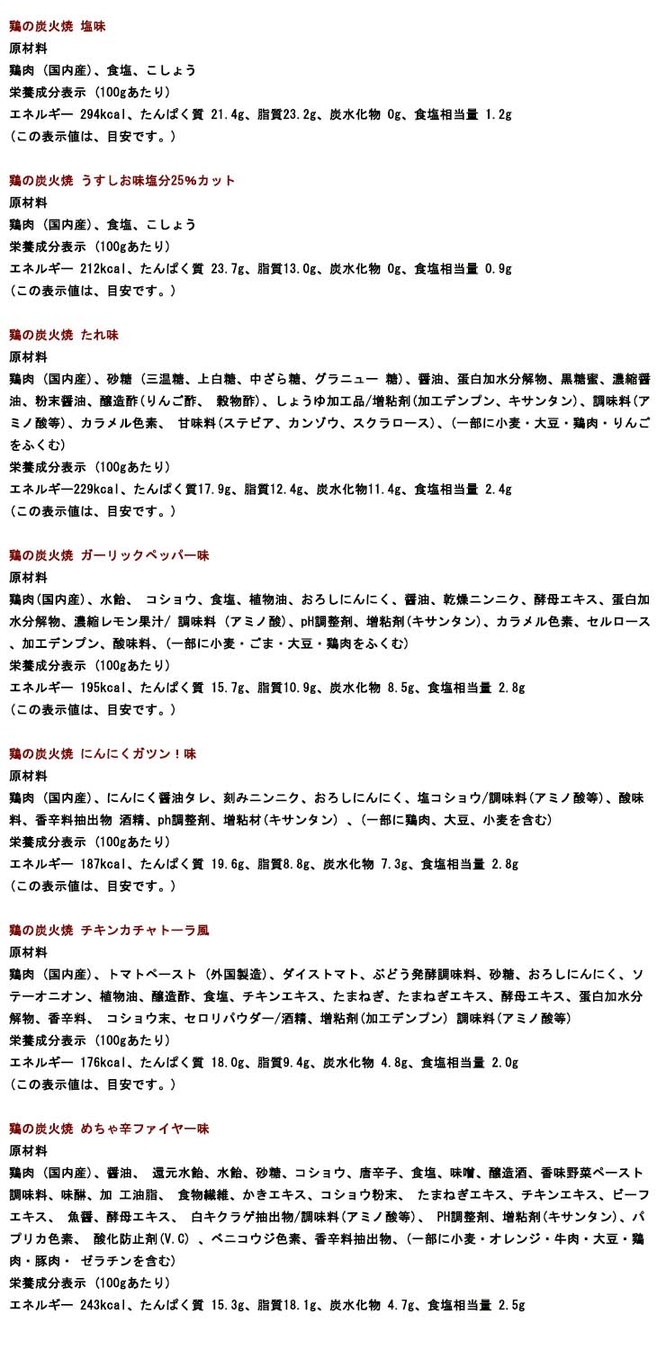 鶏の炭火焼福袋