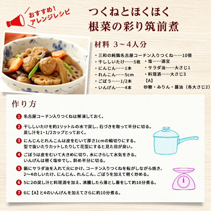 三和の純鶏名古屋コーチン入りつくね1kg