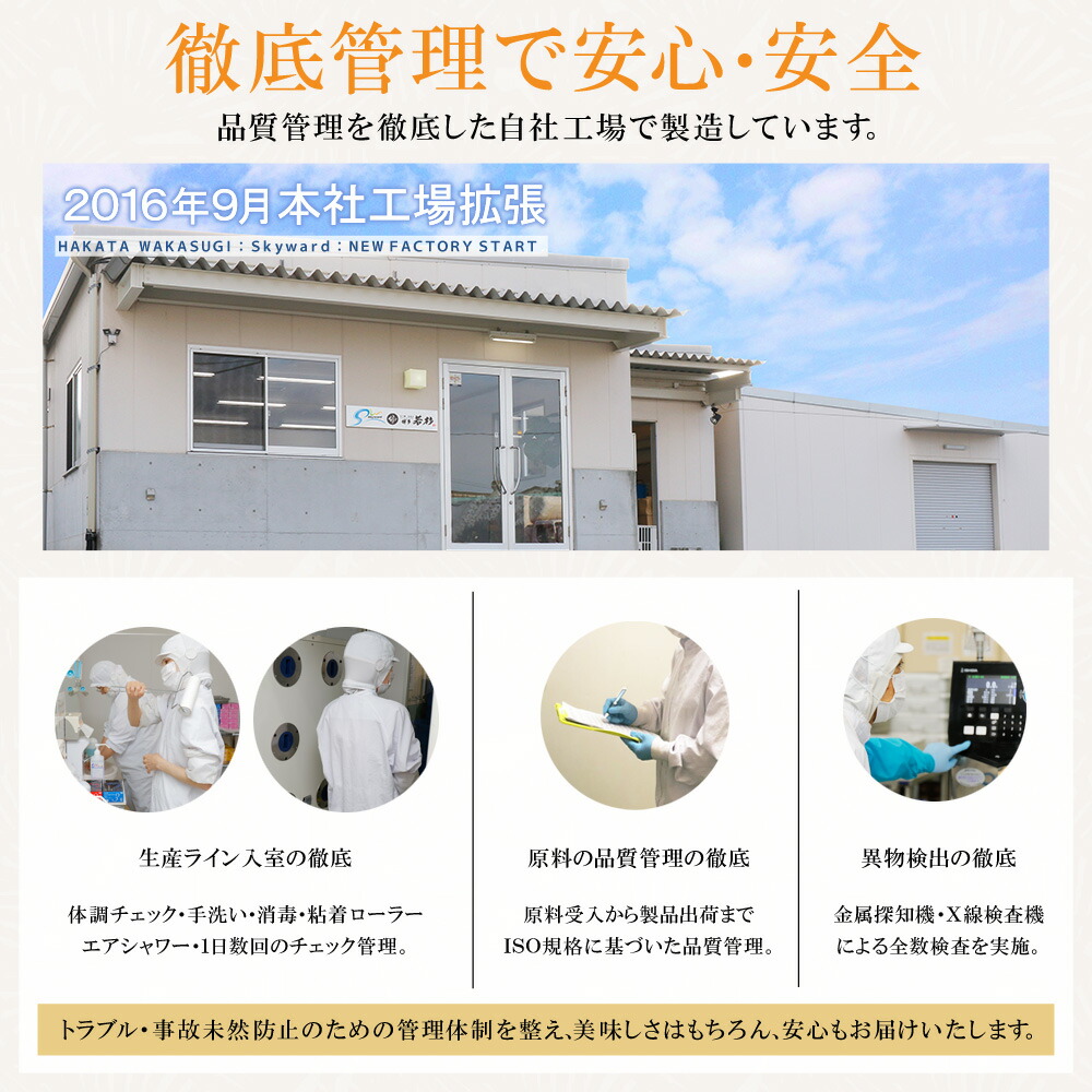 徹底管理で安全・安心