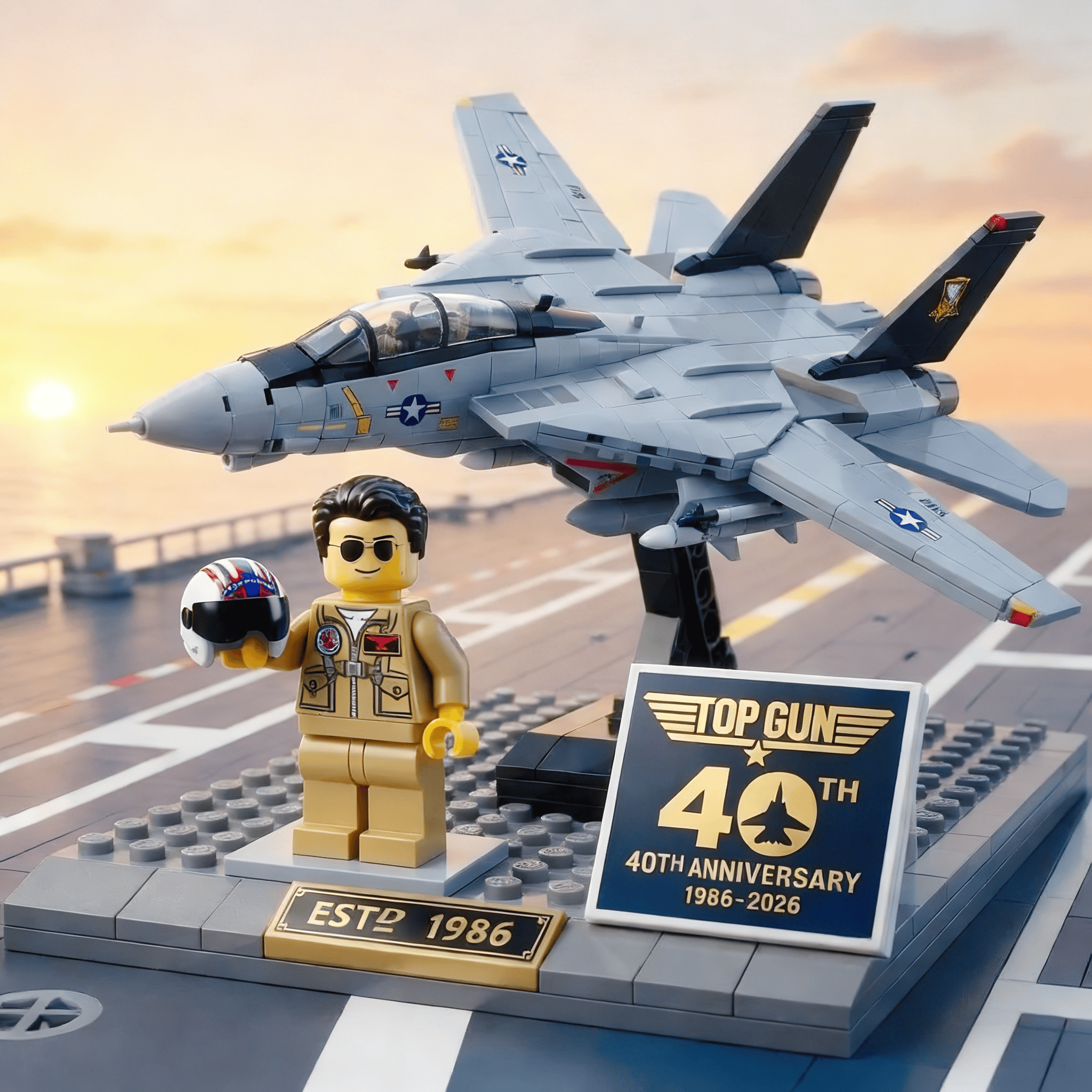 Top Gun 40th Anniversary Building Block Set