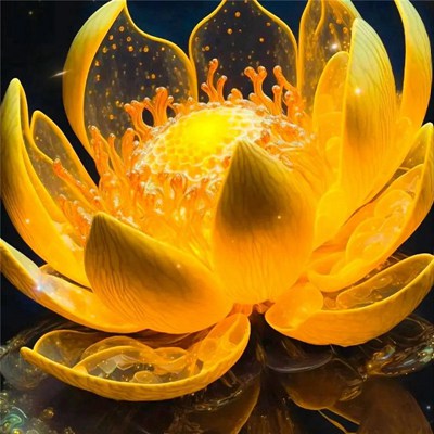 金色莲花好运微信头像 .好运莲莲系列头像(2)_微信头像_头像控