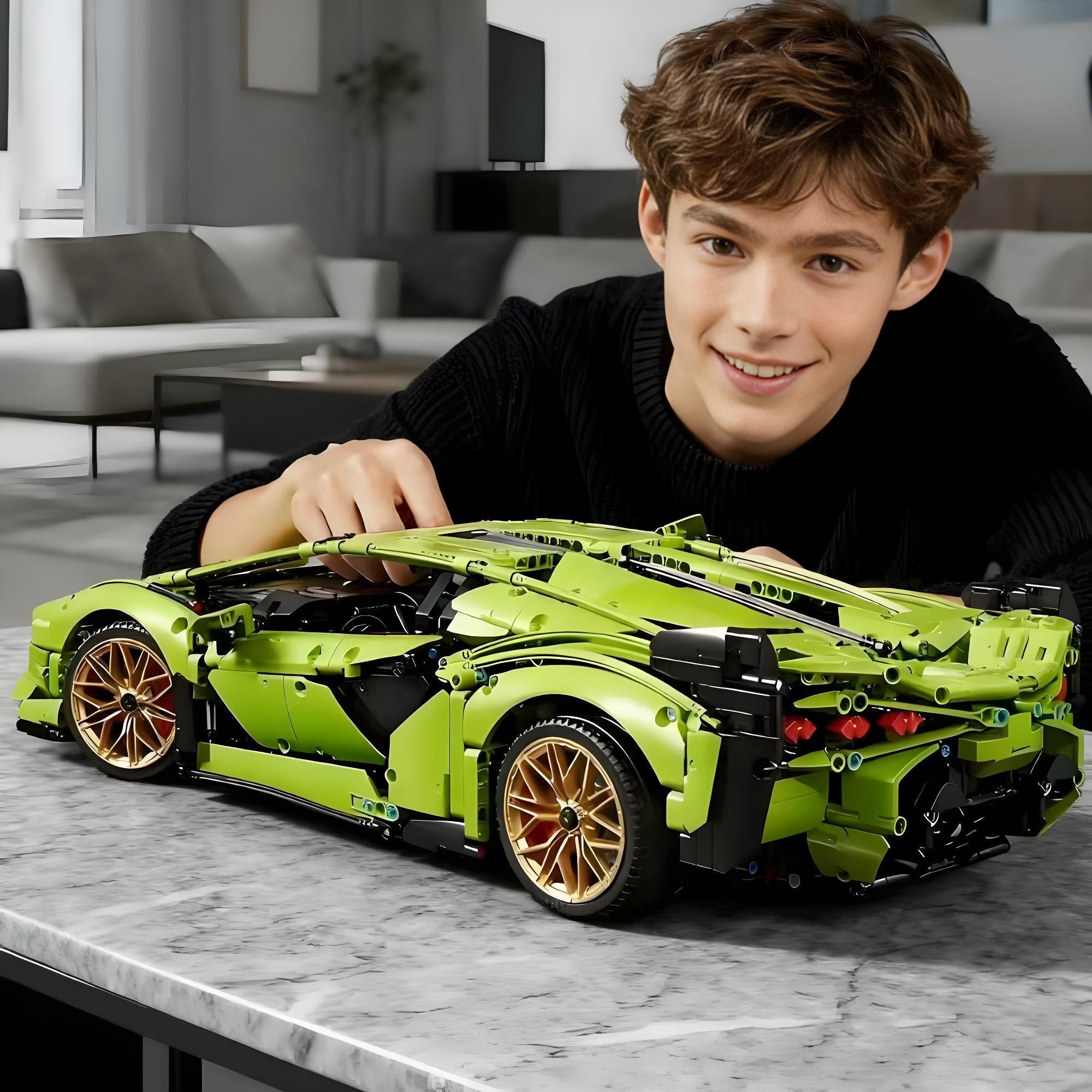 3696 Pieces Technic Sets for Adults - 1:8 scale Building car,  23.4 inches, Detailed Model Car Kit for Men & Women, Ages 18+ Years - Display in Room as Decor #Summervibes