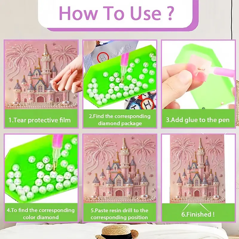 🔥Last Day 55% OFF 🏰✨DIY Beaded Art Kit - Castle Pearl Painting❤️‍🔥