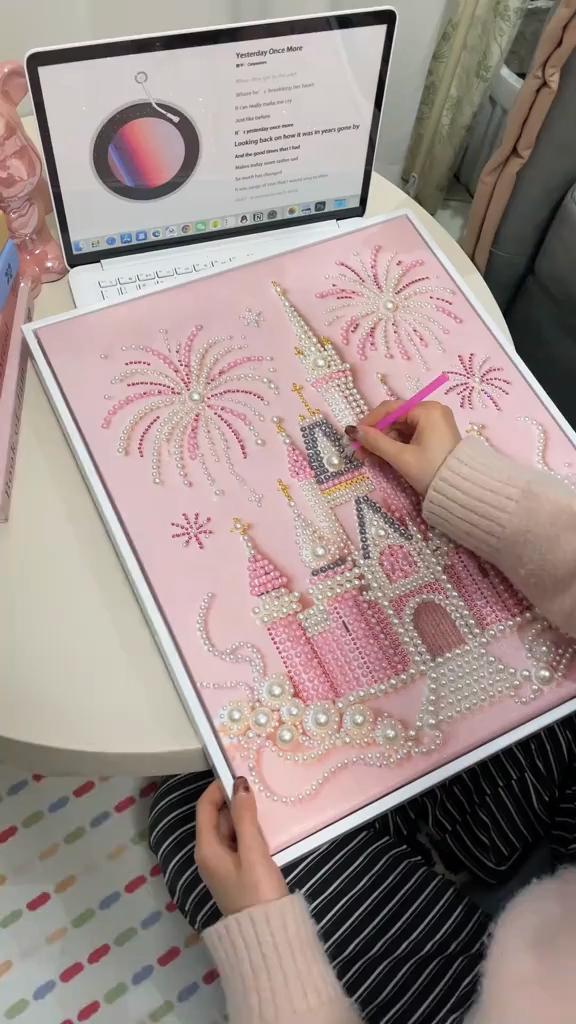 🔥Last Day 55% OFF 🏰✨DIY Beaded Art Kit - Castle Pearl Painting❤️‍🔥