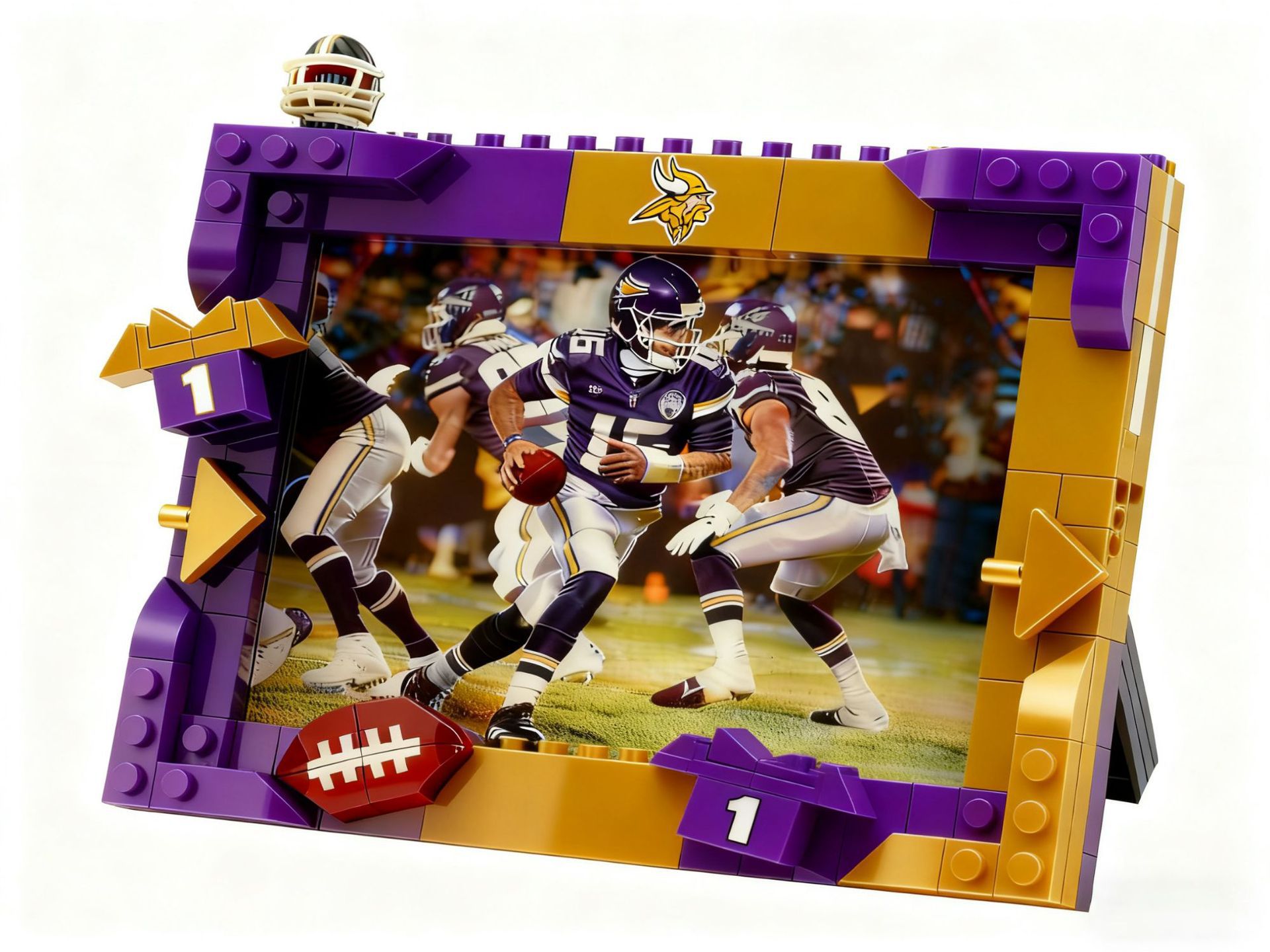 🔥Easter Sale: Get 50% OFF🖼️NFL Team Brick Football Frame – Game Day Decor Gift🚛Buy 2 Get Free Shipping
