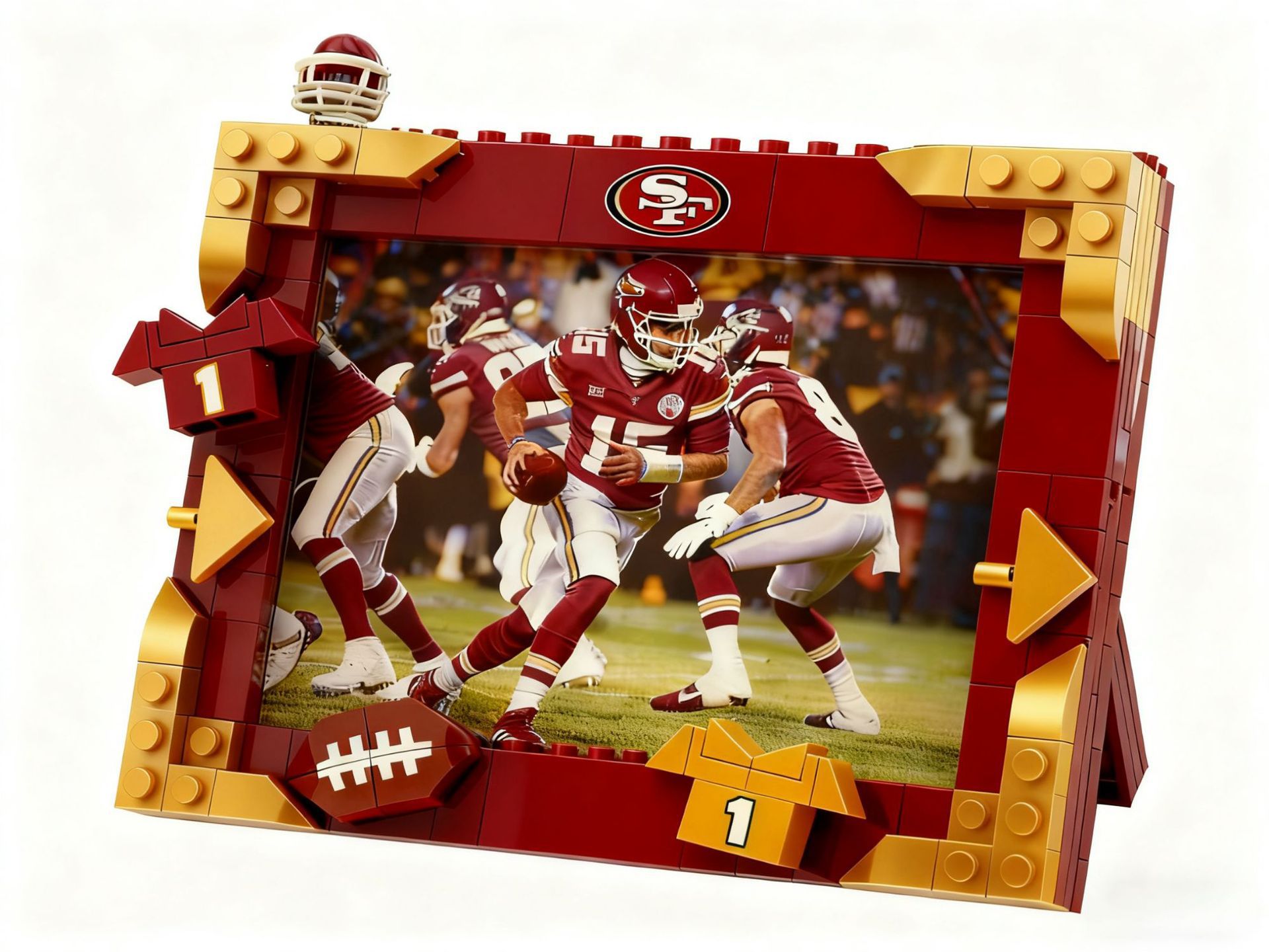 🔥Easter Sale: Get 50% OFF🖼️NFL Team Brick Football Frame – Game Day Decor Gift🚛Buy 2 Get Free Shipping