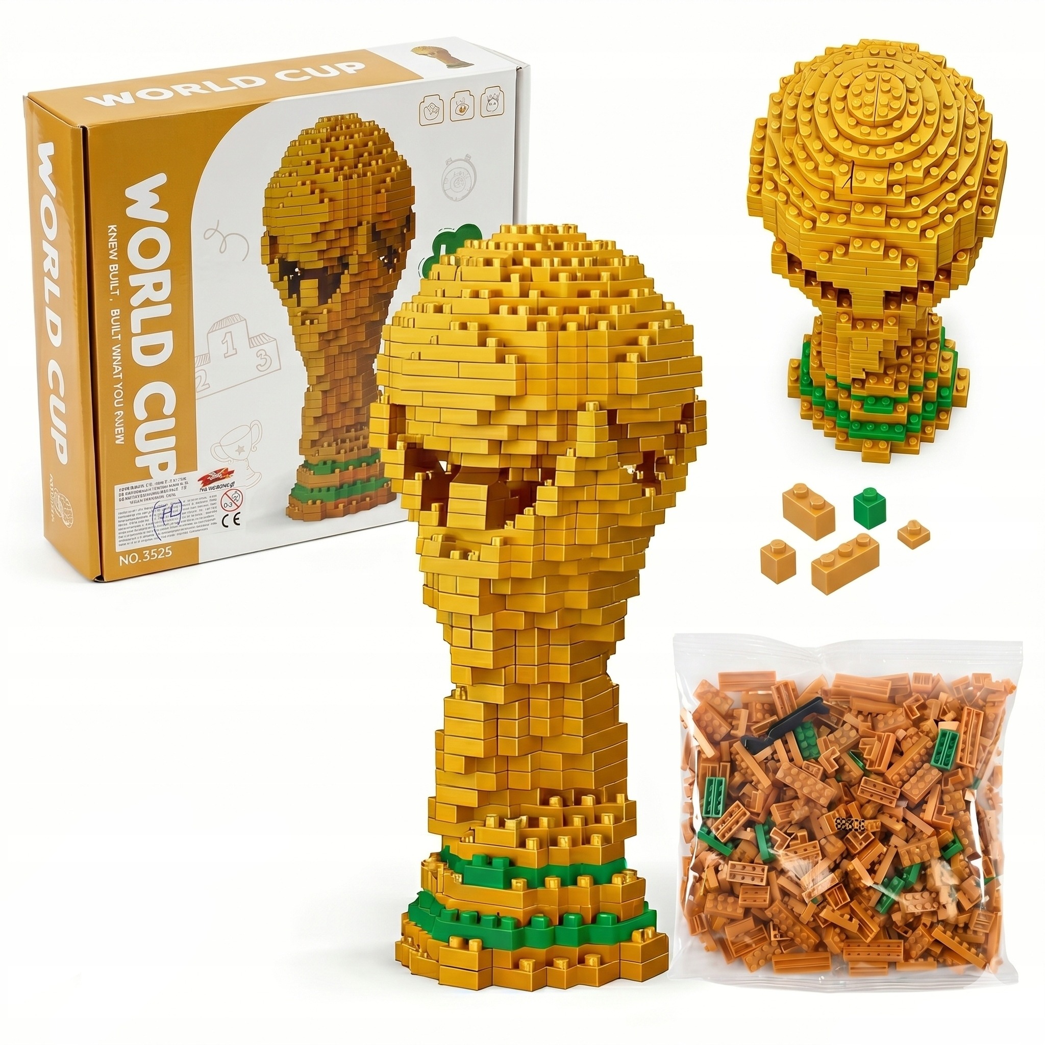 🏆World Cup Discount-50% OFF⚽ DIY World Cup Trophy Building Block Set