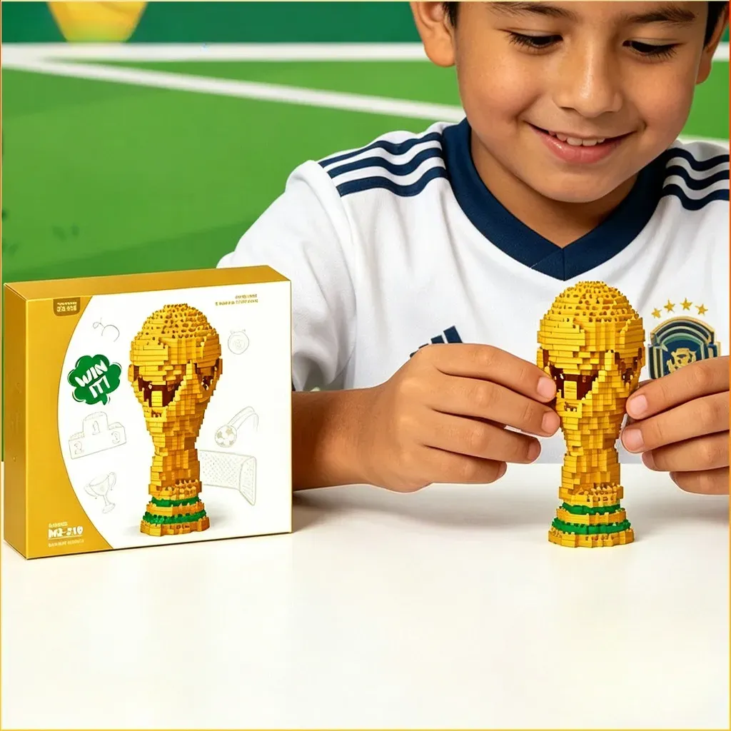 🏆World Cup Discount-50% OFF⚽ DIY World Cup Trophy Building Block Set