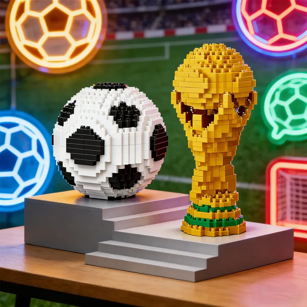 🏆World Cup Discount-50% OFF⚽ DIY World Cup Trophy Building Block Set