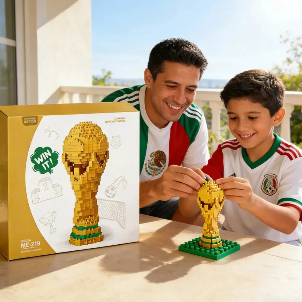 🏆World Cup Discount-50% OFF⚽ DIY World Cup Trophy Building Block Set