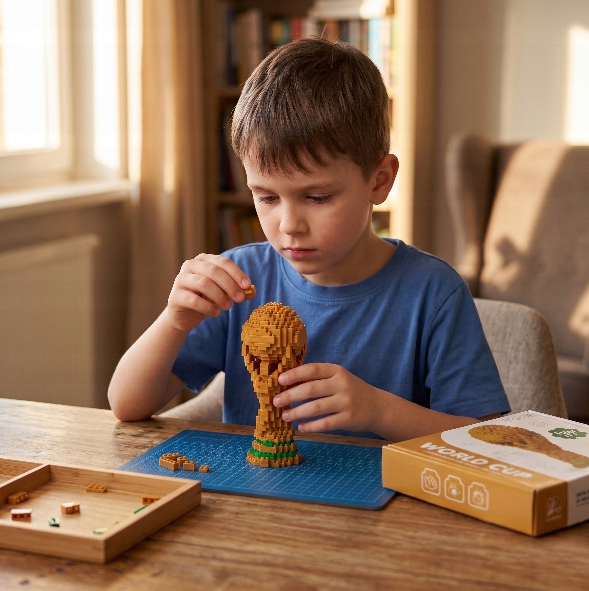 🏆World Cup Discount-50% OFF⚽ DIY World Cup Trophy Building Block Set