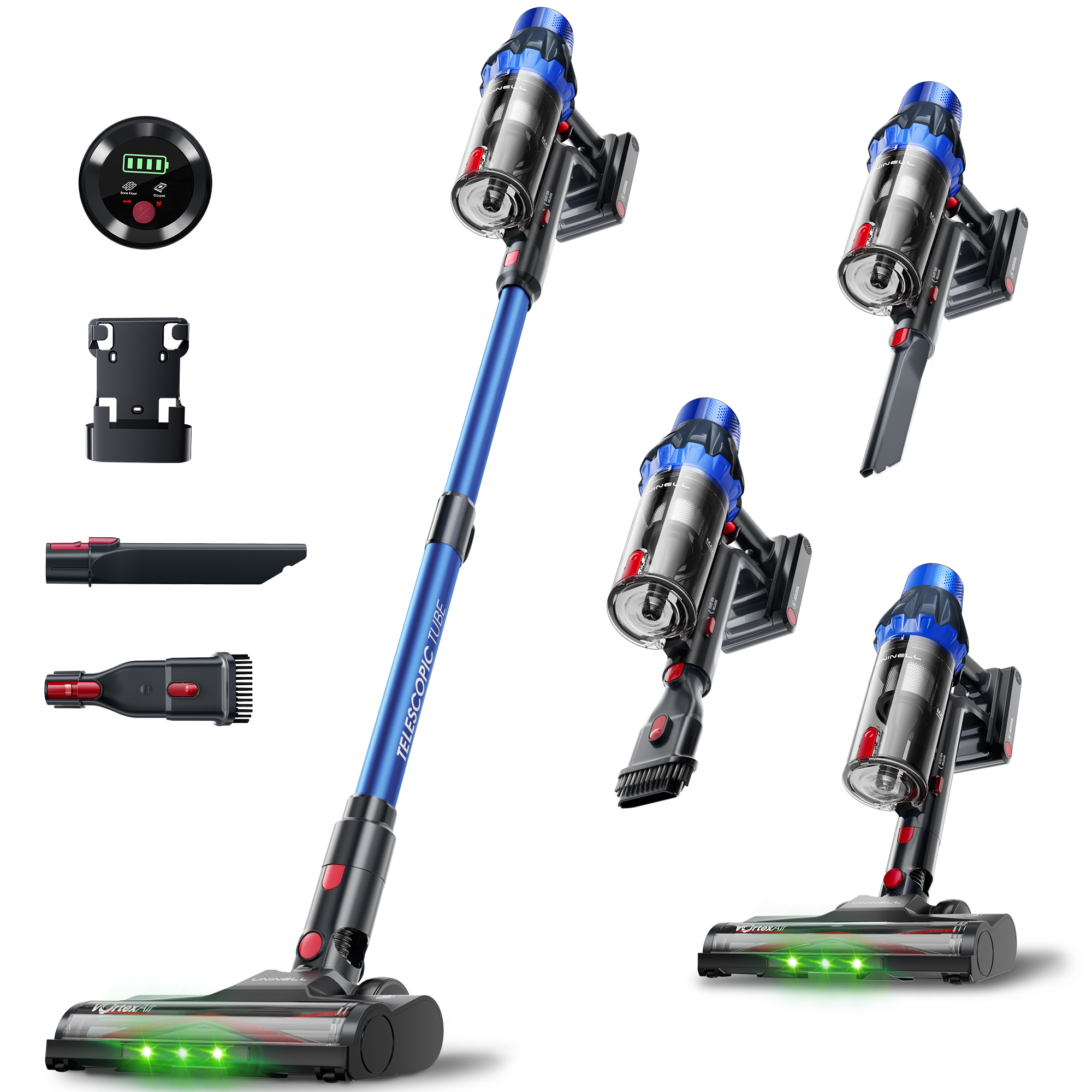 Uninell Home UV7 Cordless Vacuum Cleaner,45Kpa/500W/55min,Stick vacuum cleaner