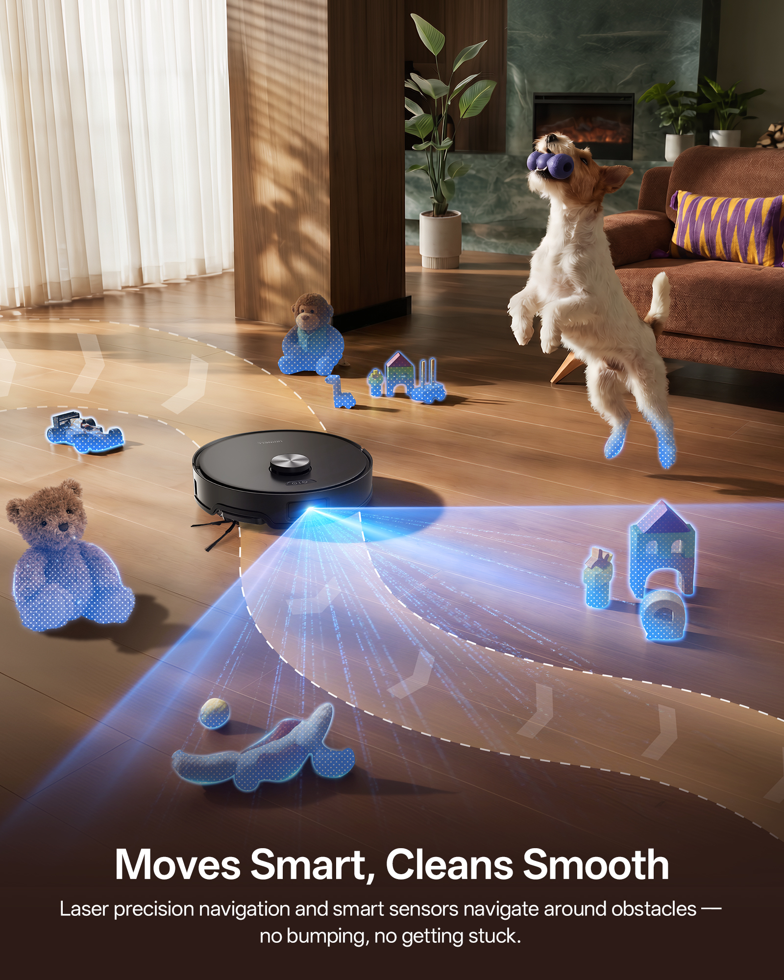 Uninell Z10 Robot Vacuum and Mop Combo with Self-Emptying,20000Pa & Self-cleaning