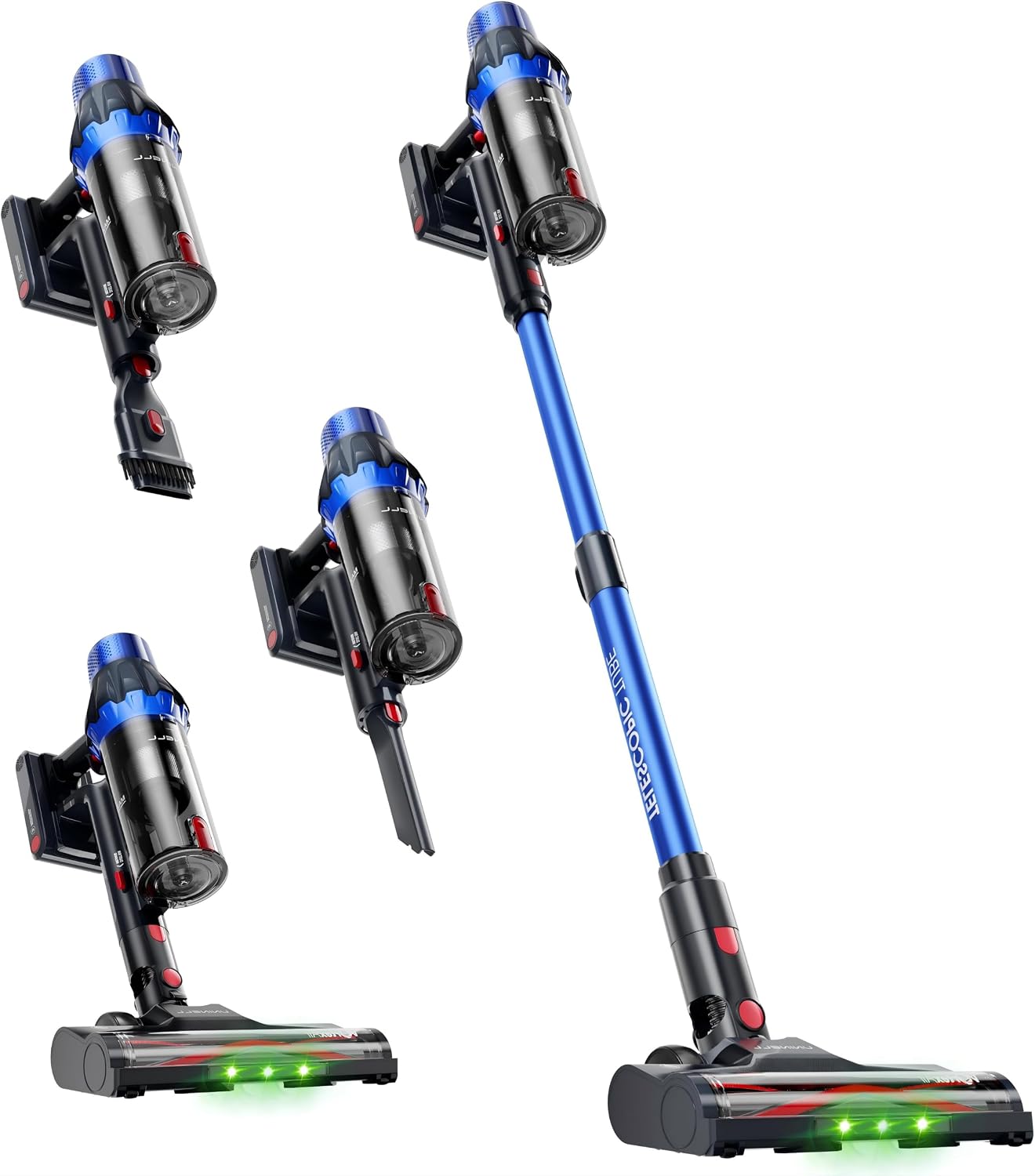 Uninell Home UV7 Cordless Vacuum Cleaner,45Kpa/500W/55min,Stick vacuum cleaner,Black