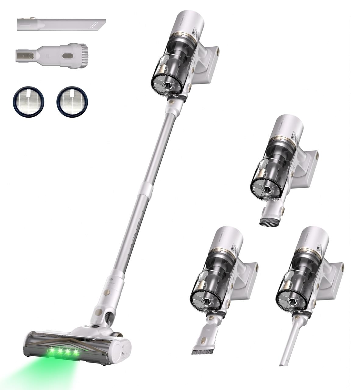 Uninell Home UV5 Cordless Vacuum Cleaner, 50000Pa 580W 70Mins Vacuum Cleaners,Handheld Vacuum Rechargeable