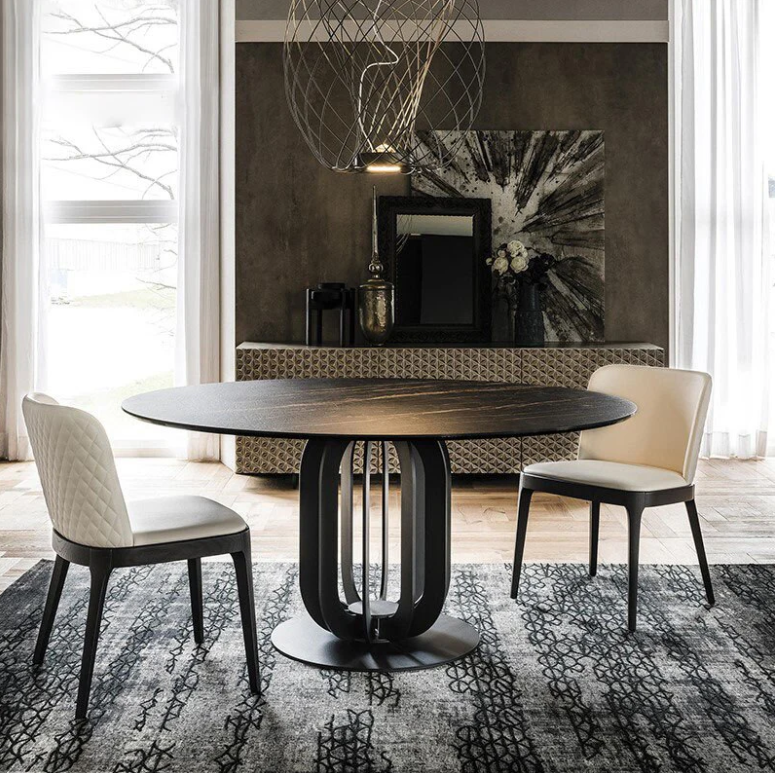 Nordic Marble/Rack Slab Dining Table Rectangular Dining Table Modern Minimalist Modern Luxury Home Dining Table