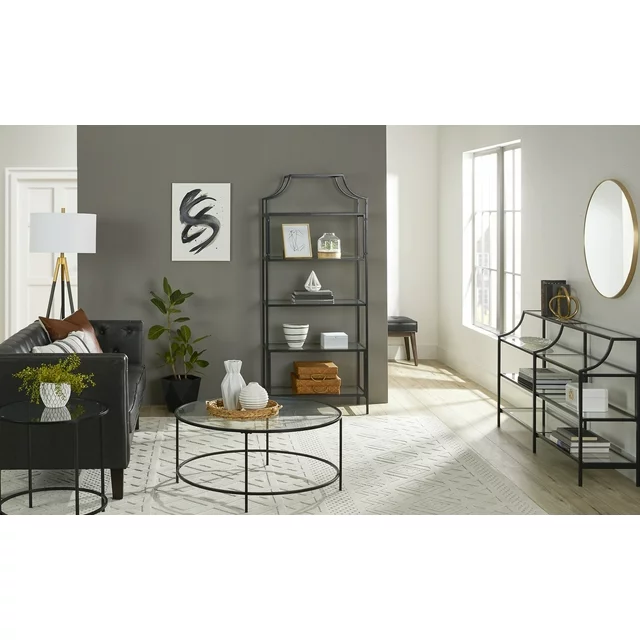 1" Nola 5 Shelf Etagere Bookcase