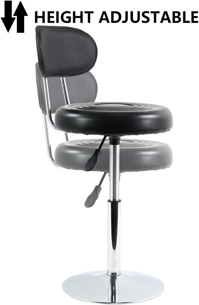 PU Leather SPA Salon Stool Small Desk Chair Step Stool Manicure Stool