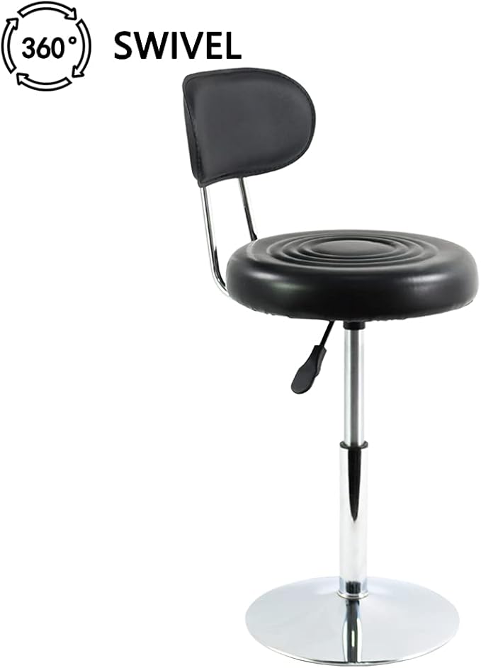 PU Leather SPA Salon Stool Small Desk Chair Step Stool Manicure Stool