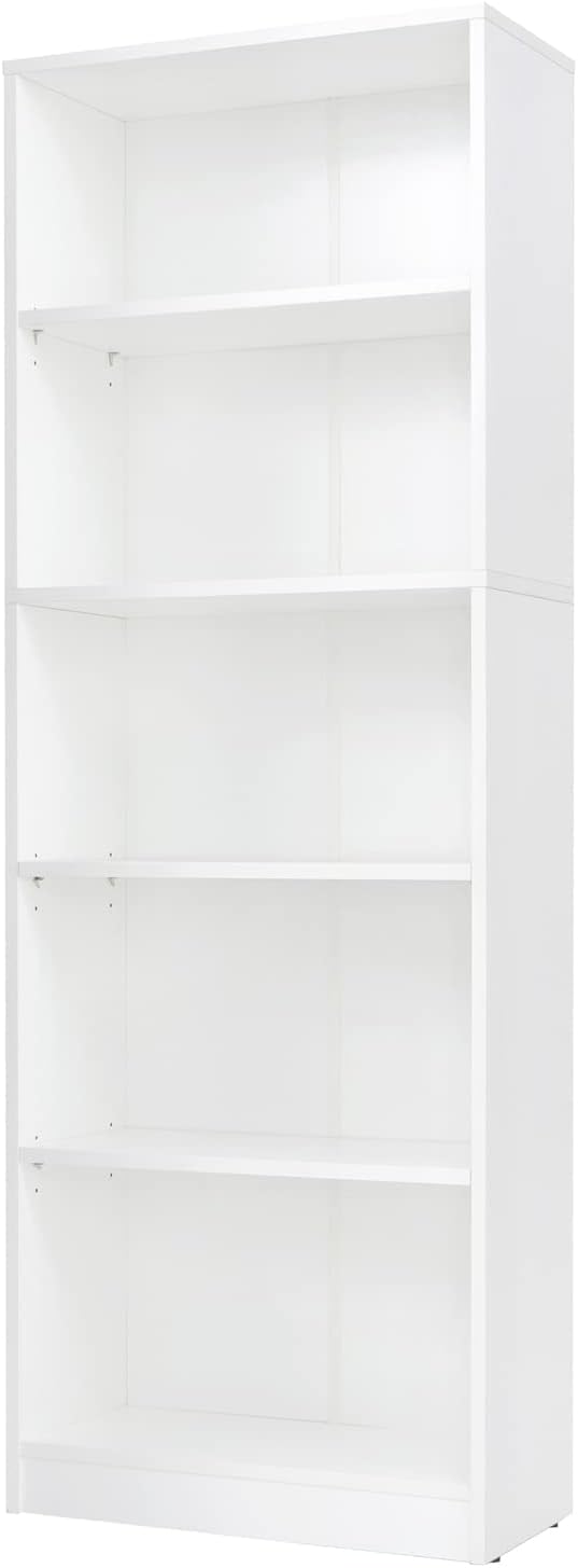 5 Shelf Wood Bookcase Freestanding Display Shelf