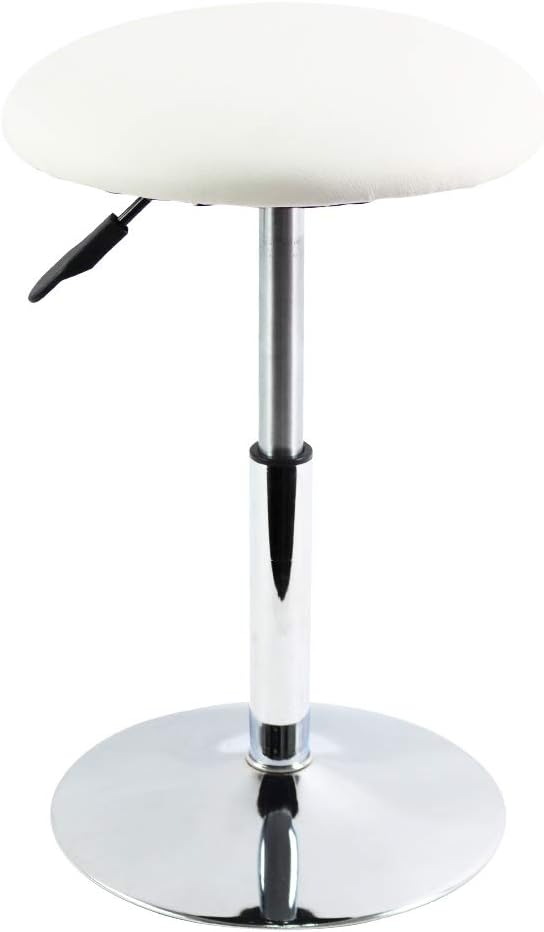 Round Vanity Stool Height Adjustable Shop Stools Swivel Office Stool