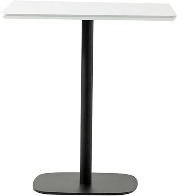 Square Snack Table, Side Table with Oval Base, Partition, Lamp Table