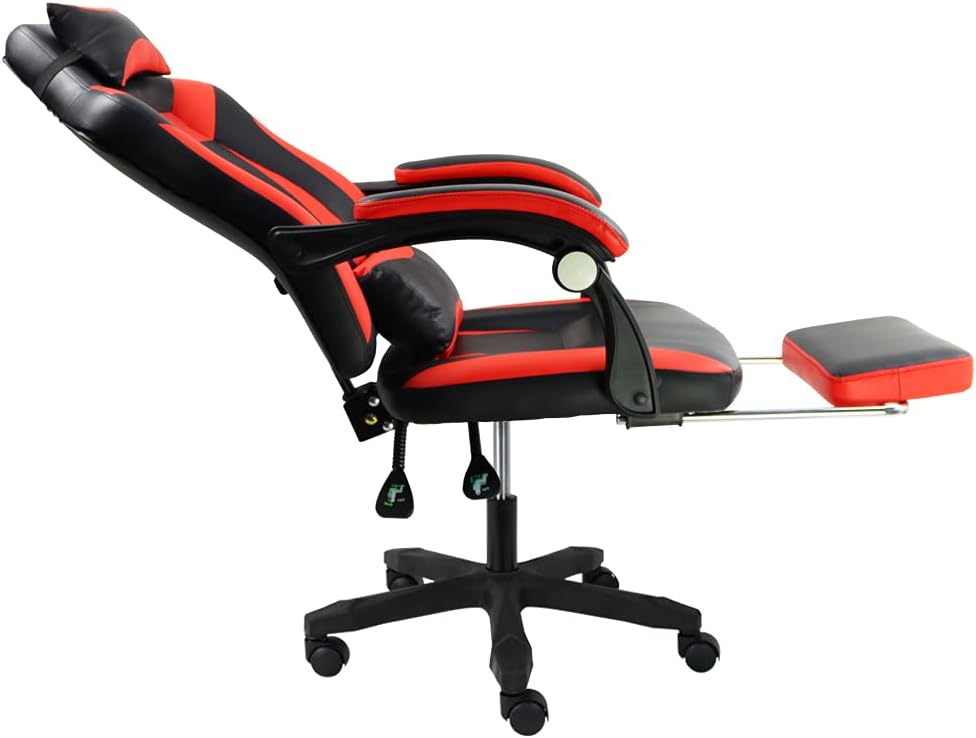 Ergonomic Gaming Chair for E-Sport Racing Computer Swivel Height Adjustable with Armrest