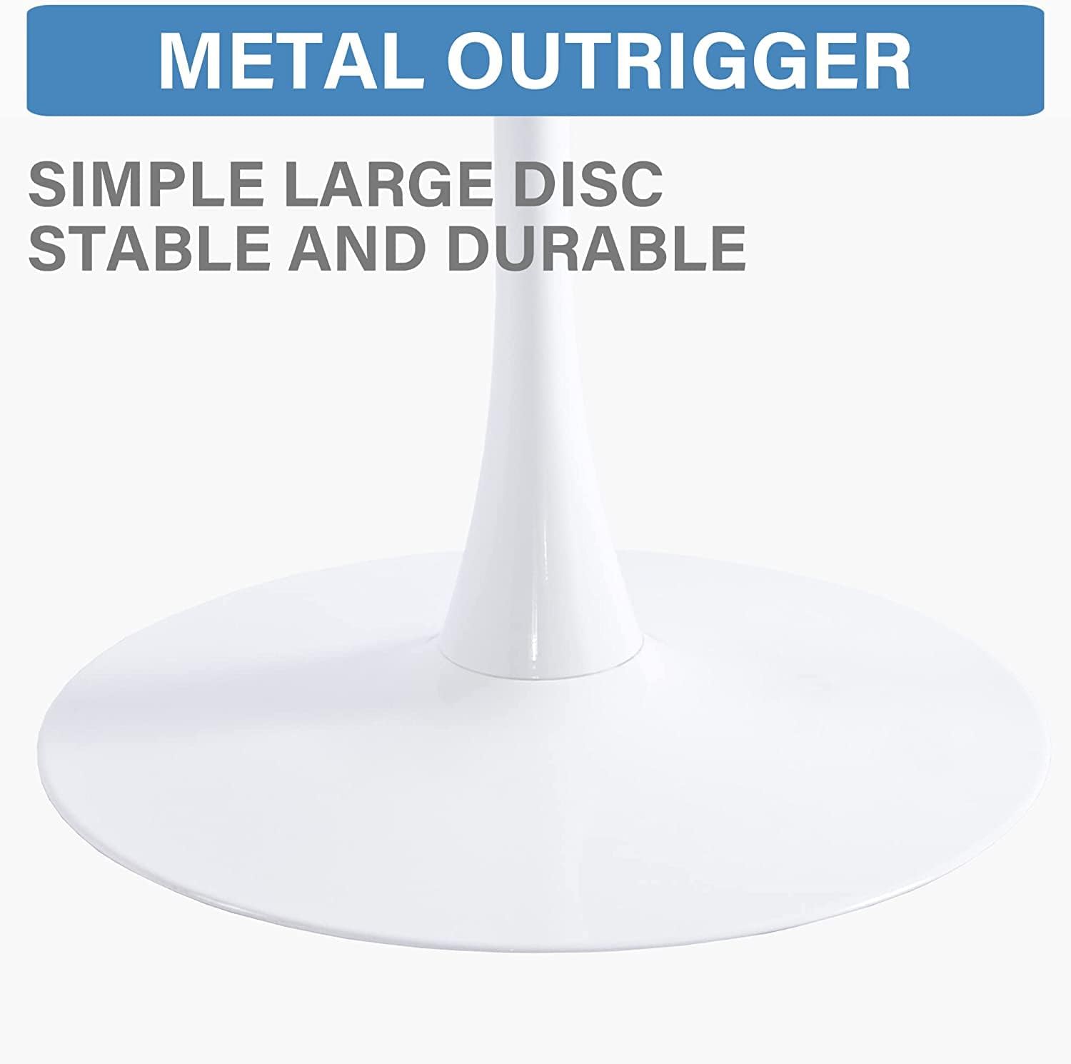 42" Round Dining Table with Faux Printed Marble Table Top