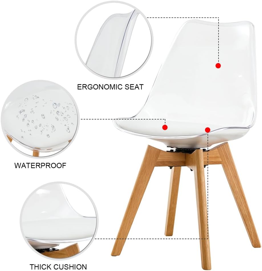 Folding Dining Table Set for 4, Space Saving Dining Table for Small Spaces