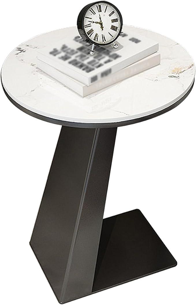 C-Shaped Side Table Sofa Side, 21.7 Inch Height Bedside Table