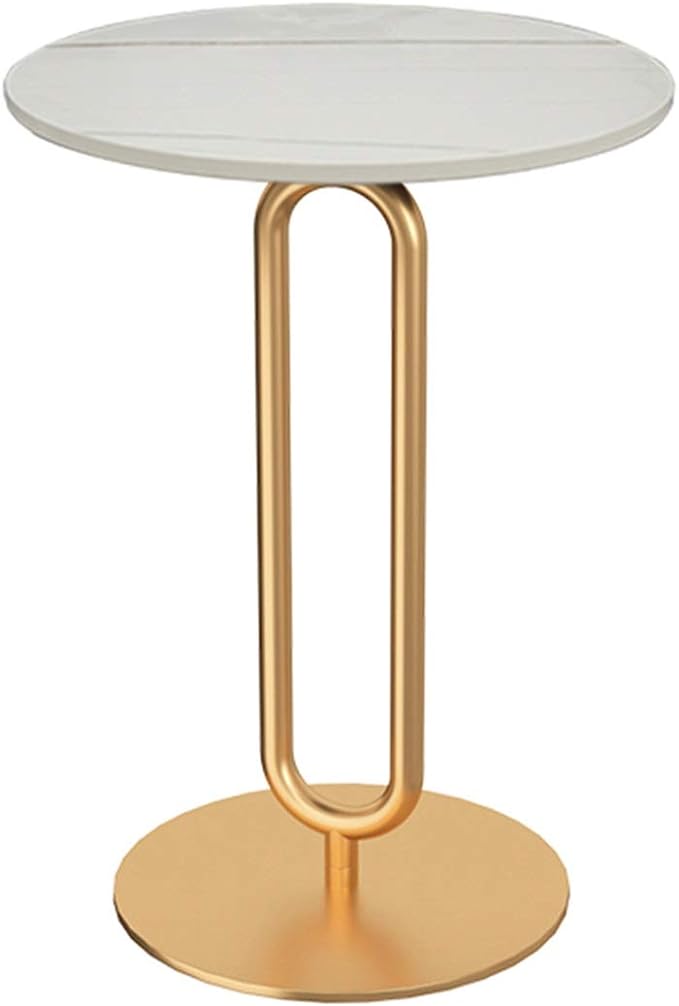 Marble Round Side Table Single Layer Multifunctional Tea Table