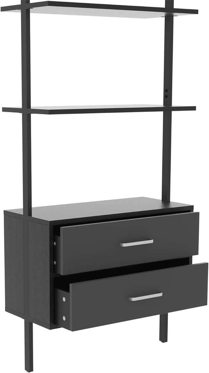 Ladder Bookcase, Vertical Open Space Shelf