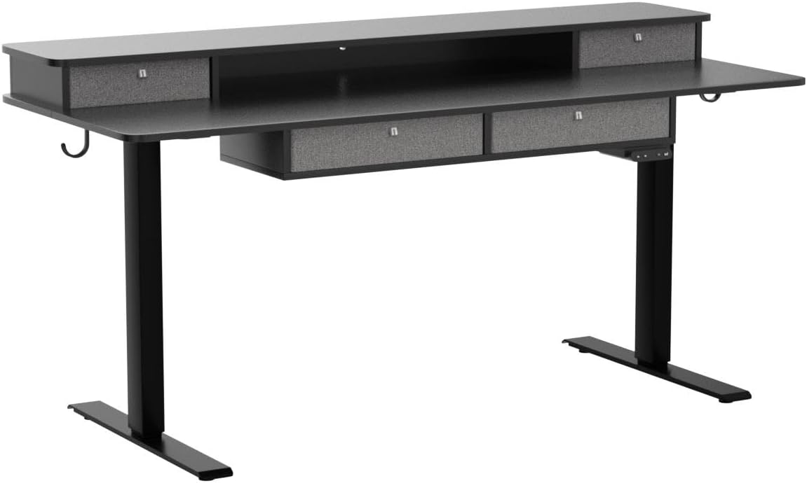 Sturdy Height Adjustable Electric Standing Desk with Drawers