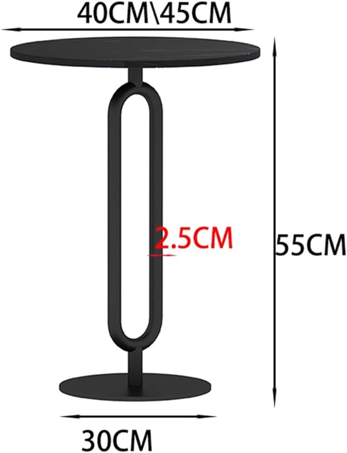 Marble Round Side Table Single Layer Multifunctional Tea Table