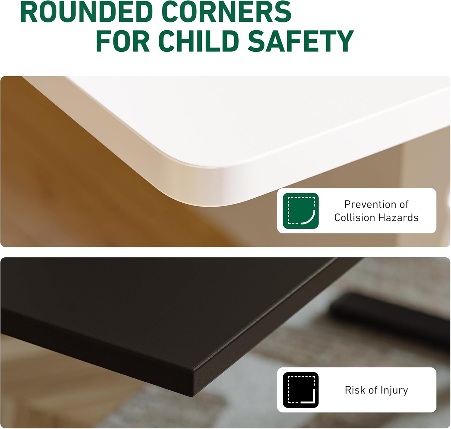 55 x 24 Inches Standing Desk with Drawer, Adjustable Height Electric Stand up Desk with Storage