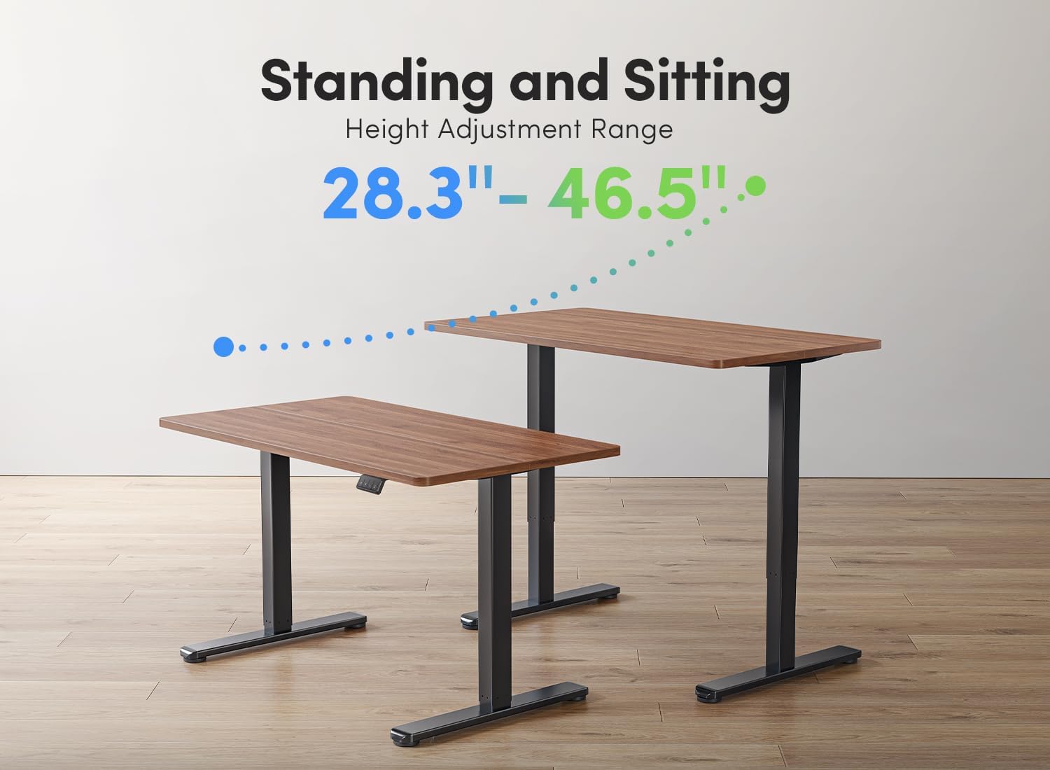 Electric Standing Desk, 48 x 24 Inches Height Adjustable Stand up Desk
