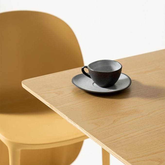 Square Snack Table, Side Table with Oval Base, Partition, Lamp Table