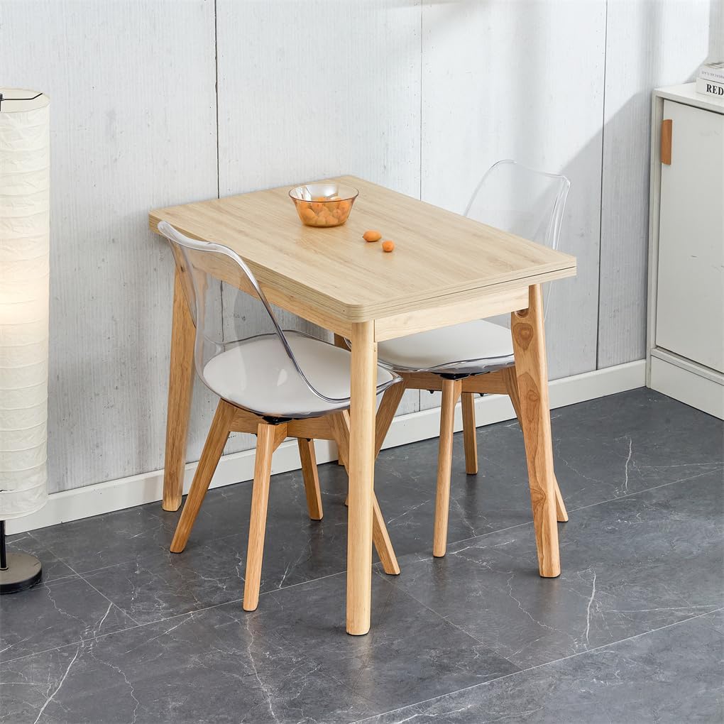 Folding Dining Table Set for 4, Space Saving Dining Table for Small Spaces