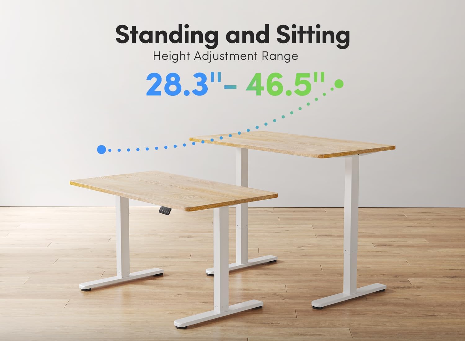 Electric Standing Desk, 60 x 24 Inches Height Adjustable Stand up Desk