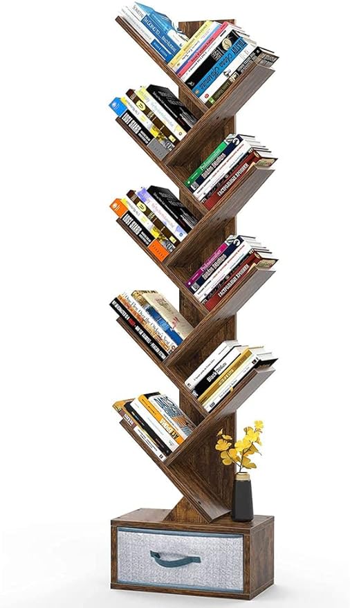 Tree Bookshelf with Drawer