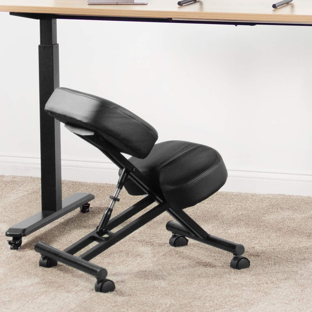 Ergonomic Kneeling Chair, Adjustable Stool for Home and Office - Improve Your Posture with an Angled Seat
