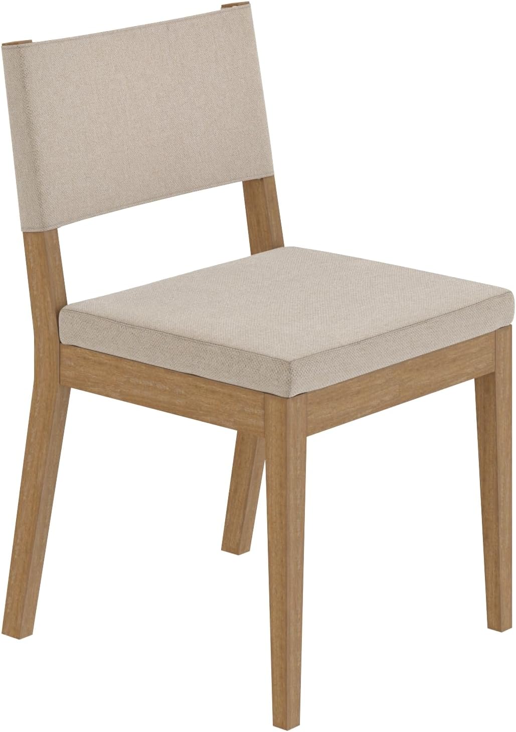 Modern Upholstered Dining Chair with Solid Rubberwood Legs