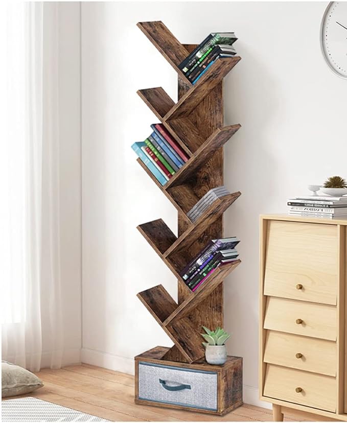 Tree Bookshelf with Drawer